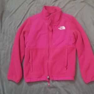 North face jacket kids pink